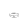Gold Trip Women's Crystal Drop Ear Cuff In Silver In Metallic