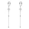 Gold Trip Women's Crystal Star Drop Earrings - Silver In Silver