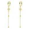Gold Trip Women's Crystal Star Drop Earrings In Gold In Gold