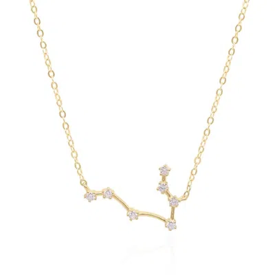 Gold Trip Women's Gemini Zodiac Constellation Necklace In Gold