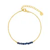 Gold Trip Women's Gold / Blue Blue Lapis Beads Bracelet In Gold