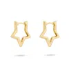 Gold Trip Women's Gold / Silver Hollow Star Hoops In Gold