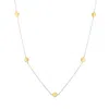 Gold Trip Women's Gold / Silver Two Tone Gold Disc Charm Necklace