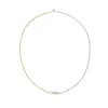 Gold Trip Women's Gold / Silver Two Tone Paperclip Toggle Necklace