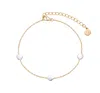 Gold Trip Women's Gold / Silver Two Tone Silver Disc Charm Bracelet In Silver In Gold