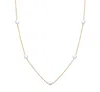 Gold Trip Women's Gold / Silver Two Tone Silver Disc Charm Necklace In Silver