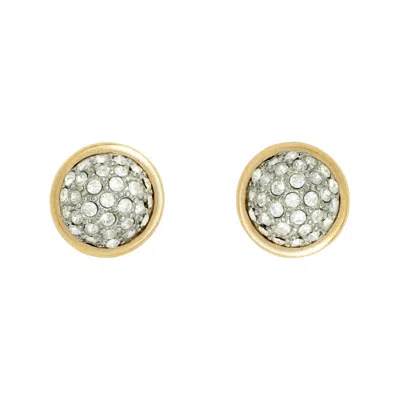 Gold Trip Women's Gold / Silver Vintage Jewel Stud Earrings