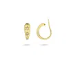 Gold Trip Women's Gold Star Hoop Clip On Earrings In Gold