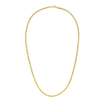 Gold Trip Women's Gold Vintage Double Link Chain Necklace