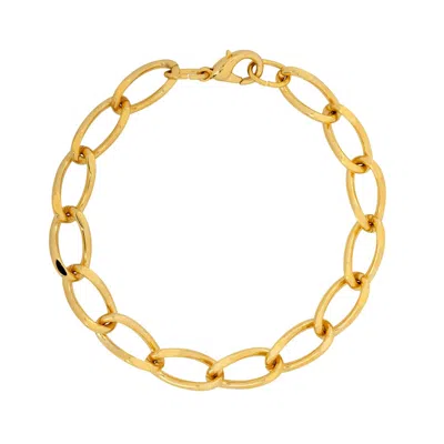 Gold Trip Women's Gold Vintage Large Link Bracelet