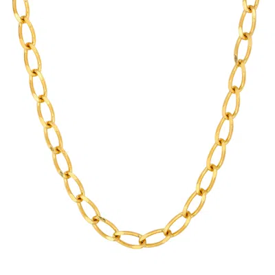 Gold Trip Women's Gold Vintage Large Link Necklace