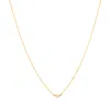 Gold Trip Women's Gold / White Single Pearl Necklace In Gold