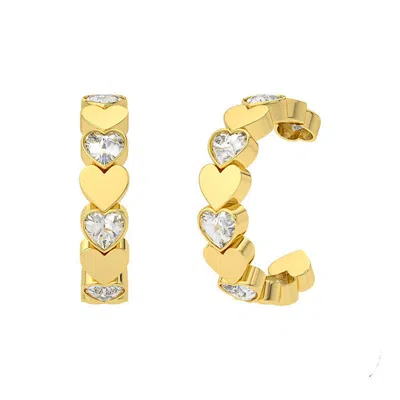 Gold Trip Women's Heart Ear Cuff In Gold