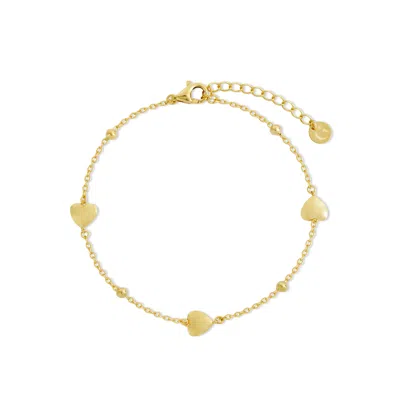 Gold Trip Women's Hearts Satellite Bracelet In Gold