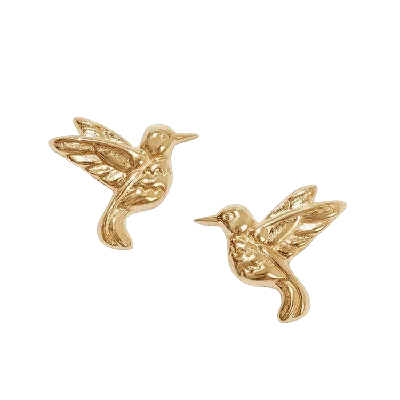 Gold Trip Women's Hummingbird Earrings In Gold