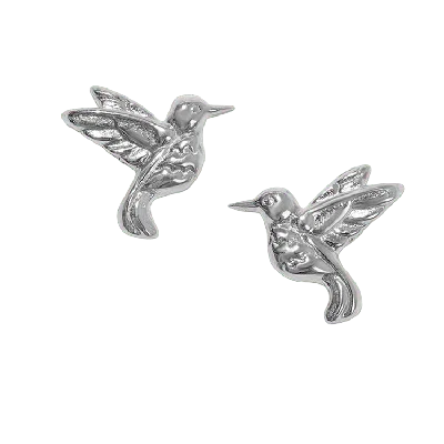 Gold Trip Women's Hummingbird Earrings In Silver In Metallic
