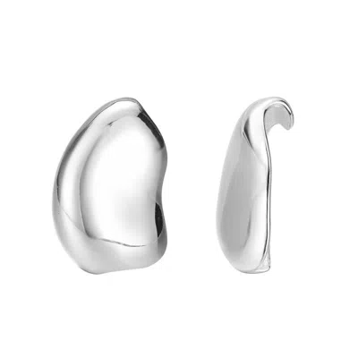 Gold Trip Women's Lava Earrings In Silver In White