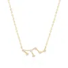 Gold Trip Women's Leo Zodiac Constellation Necklace In Gold In Gold