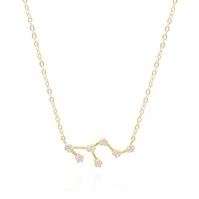 Gold Trip Women's Leo Zodiac Constellation Necklace In Gold