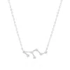 Gold Trip Women's Leo Zodiac Constellation Necklace In Silver In White