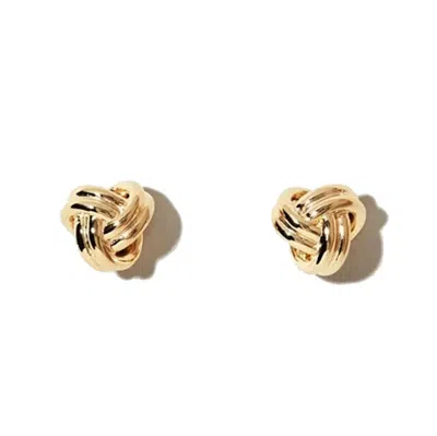 Gold Trip Women's Love Knot Earrings In Gold