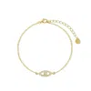 Gold Trip Women's Lucky Evil Eye Bracelet In Gold In Gold