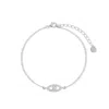 Gold Trip Women's Lucky Evil Eye Bracelet In Silver In Metallic