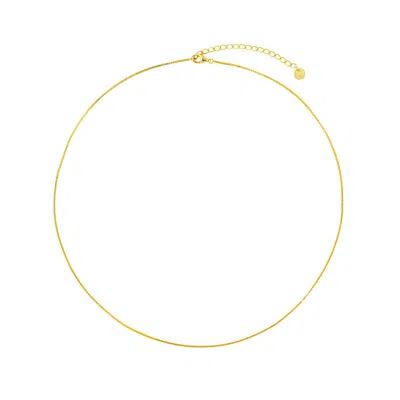 GOLD TRIP WOMEN'S MINI BOX CHAIN NECKLACE IN GOLD