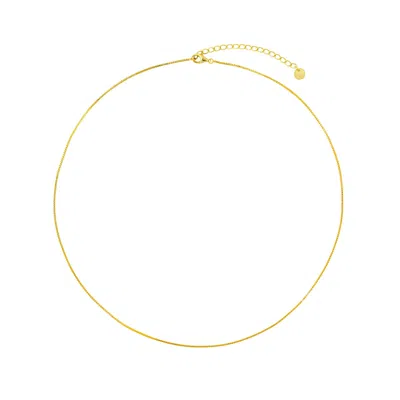 Gold Trip Women's Mini Box Chain Necklace In Gold