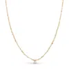 Gold Trip Women's Neutrals / Gold / Yellow Beaded Peach Crystal Necklace In Gold