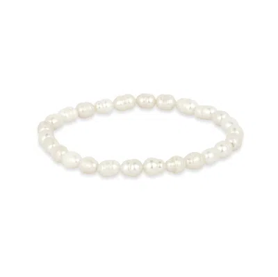 Gold Trip Women's Neutrals / White Freshwater Pearl Classic Bracelet