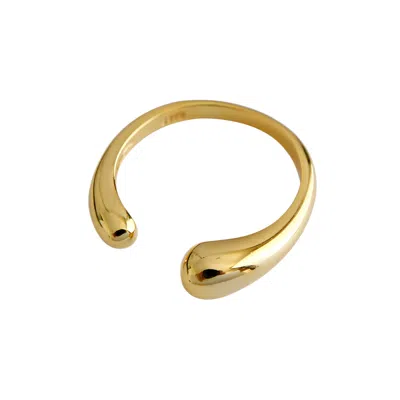 Gold Trip Women's Open Drop Ring In Gold