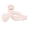 Gold Trip Women's Pink Pearlescent Blush Bow Claw Clip In Pink