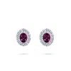 Gold Trip Women's Pink / Purple / Silver Vintage Amethyst Silver Clip-on Earrings