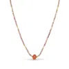 Gold Trip Women's Pink / White / Gold Coral & Pink Natural Stone Necklace
