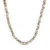 Gold Trip Women's Pink / White / Gold Summer Rose Glass Beaded Necklace In Gold In Multi