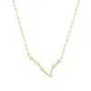 Gold Trip Women's Pisces Zodiac Constellation Necklace In Gold In Gold