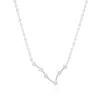 Gold Trip Women's Pisces Zodiac Constellation Necklace In Silver In Metallic