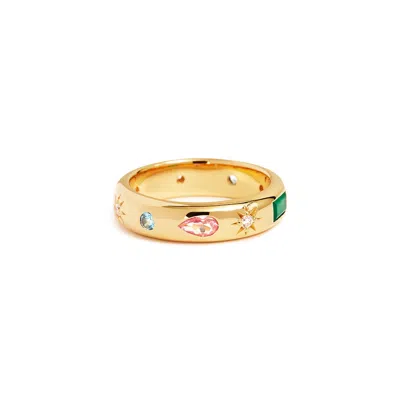 Gold Trip Women's Rainbow Ring In Gold