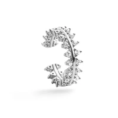 Gold Trip Women's Reef Ear Cuff In Silver In Gray