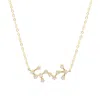 Gold Trip Women's Scorpio Zodiac Constellation Necklace In Gold In Gold