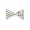 Gold Trip Women's Silver Vintage Jewel Bow Brooch