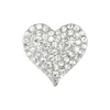 Gold Trip Women's Silver Vintage Jewel Heart Brooch