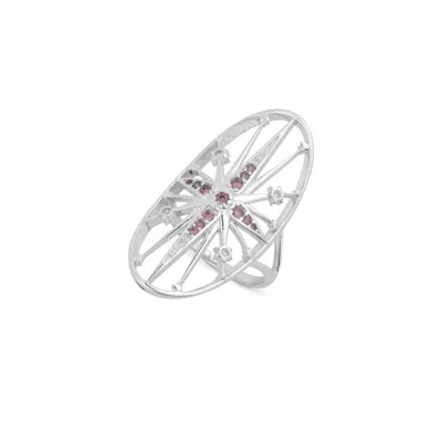 Gold Trip Women's Silver / Yellow / Neutrals Supernova Ring In Silver In Metallic