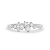 Gold Trip Women's Sparkle Cluster Ring In Silver In White