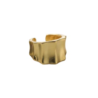 Gold Trip Women's Structured Ear Cuff In Gold