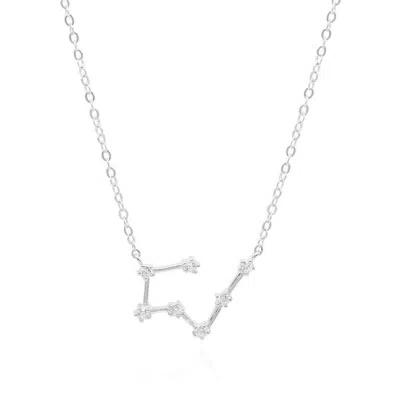 Gold Trip Women's Taurus Zodiac Constellation Necklace In Silver In Metallic