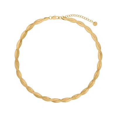 Gold Trip Women's Twisted Snake Chain Necklace In Gold