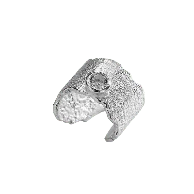 Gold Trip Women's Venus Ear Cuff In Silver In White