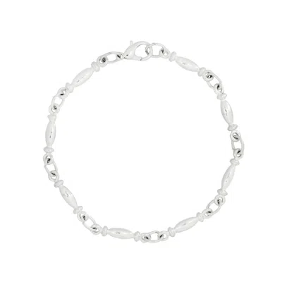 Gold Trip Women's Vintage Silver Link Bracelet In Metallic